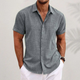 Men's Short-Sleeve Button-Through Summer Shirt – image 3
