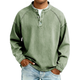 Men's Long-Sleeve Henley Summer Shirt – image 3