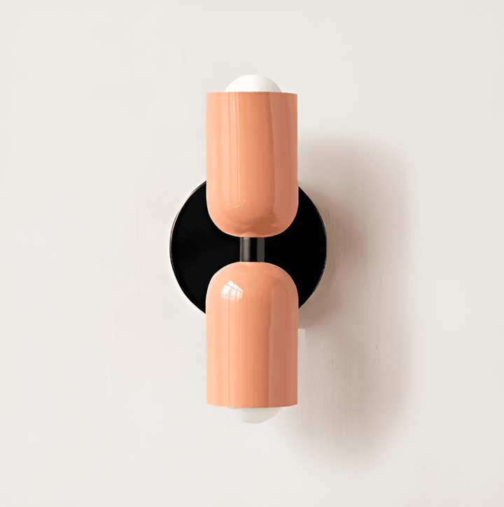 Double-Sided Capsule Wall Light With Round Backplate