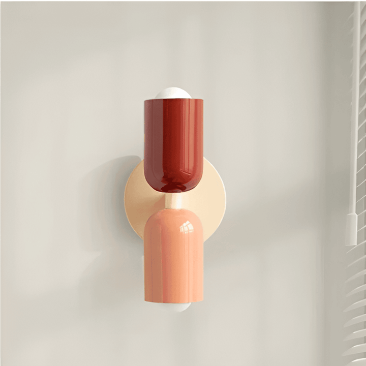 Double-Sided Capsule Wall Light With Round Backplate