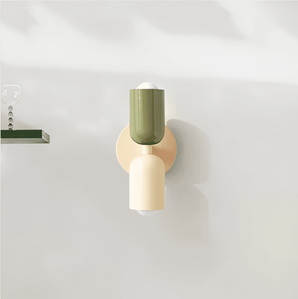 Double-Sided Capsule Wall Light With Round Backplate