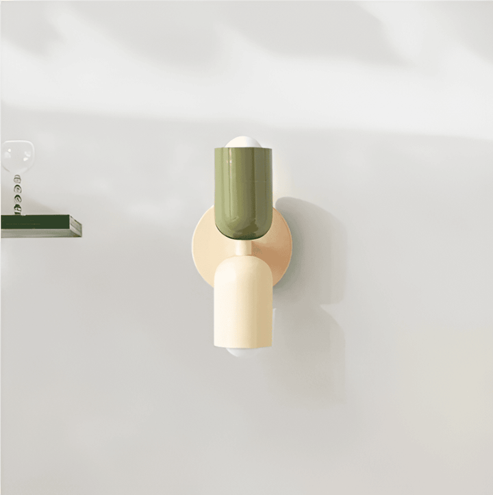 Double-Sided Capsule Wall Light With Round Backplate
