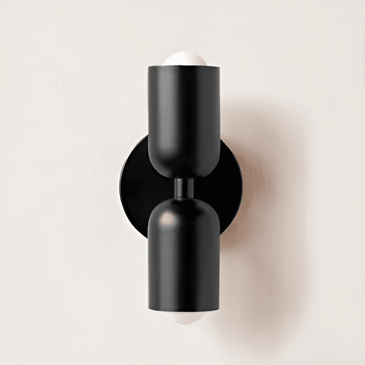 Double-Sided Capsule Wall Light With Round Backplate