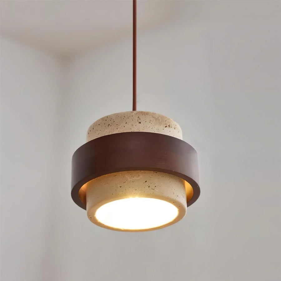Velora Travertine Pendant Light, view 3