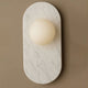 Marble Block Wall Light | Six Stone Finishes, Oval Glow