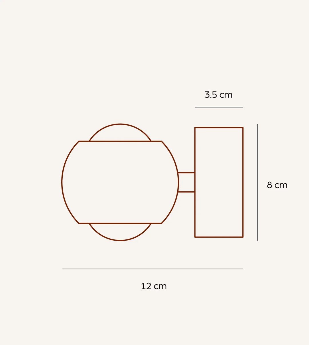 Pontos Dimmable Aluminium Wall Light, view 2