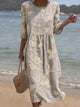 Women's Round-Neck Floral Summer Dress – image 5
