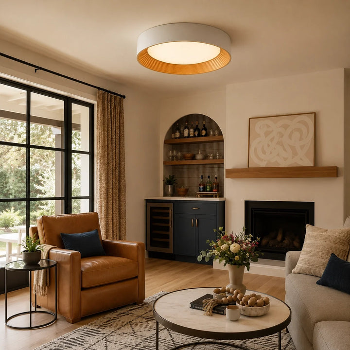 Remy Minimalist Round Flush Mount Ceiling Light