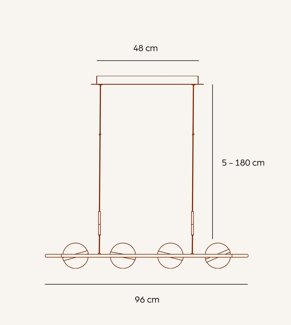 Riva Dimmable Metal Pendant Light – image 2