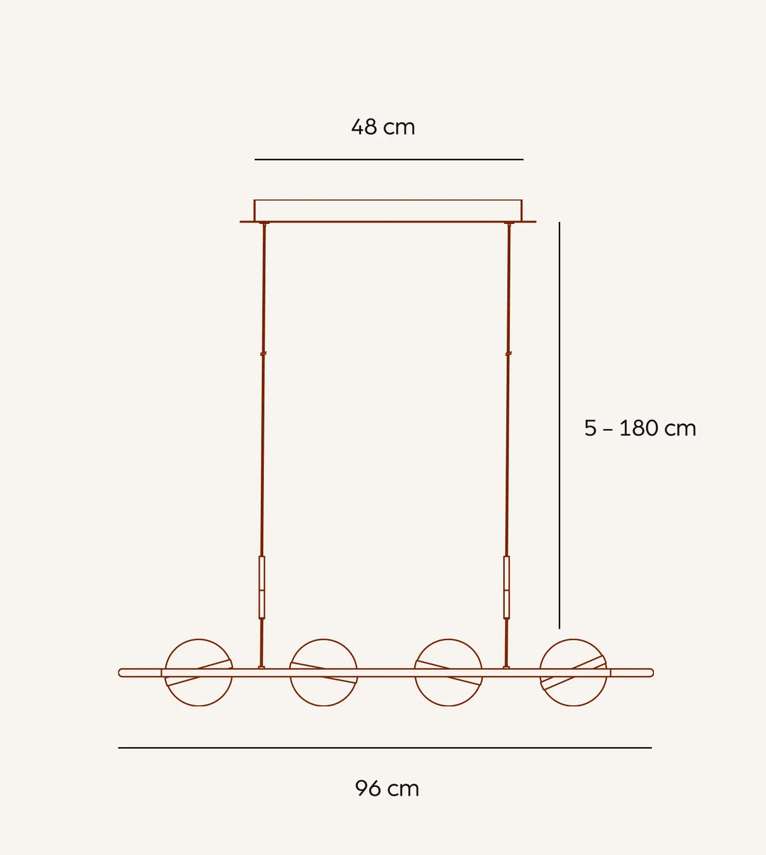 Riva Dimmable Metal Pendant Light – image 9
