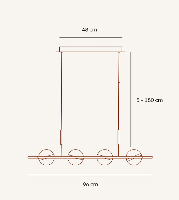 Riva Dimmable Metal Pendant Light – image 9