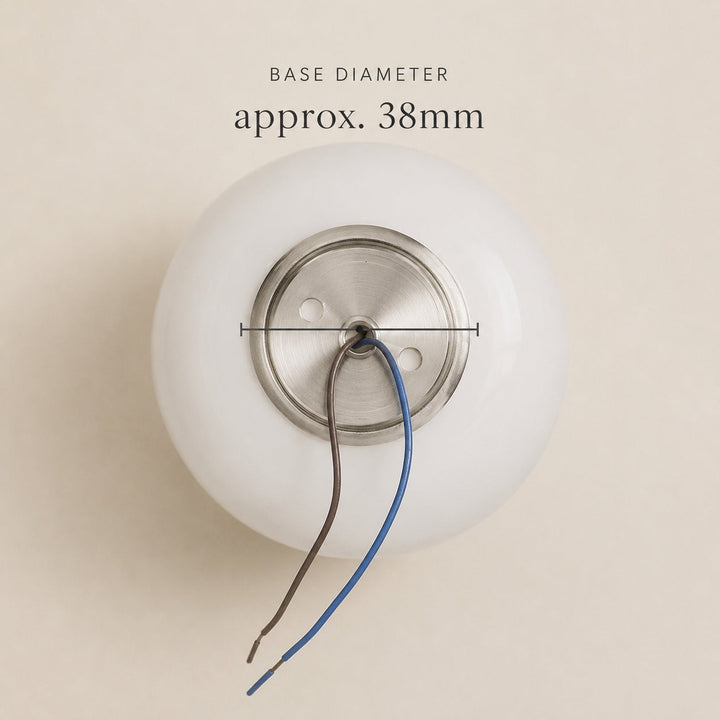 Round Glass Orb Wall Light