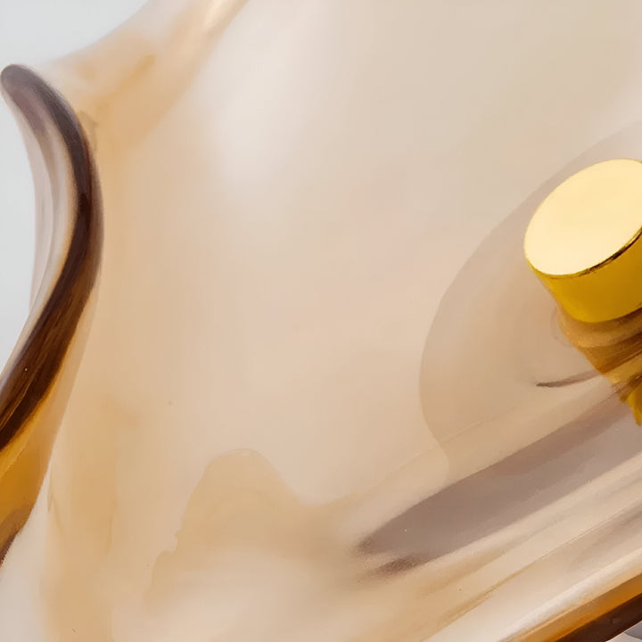 Wavy Glass Wall Light | Sculptural Disc, Four Colours