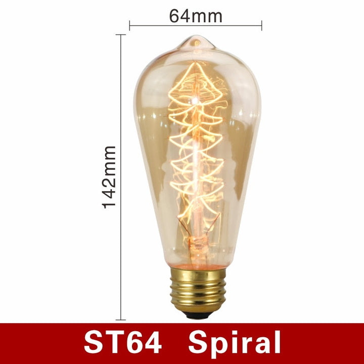 Vintage Filament E27 Light Bulbs