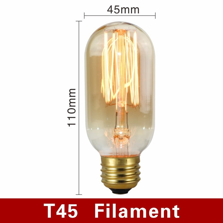 Vintage Filament E27 Light Bulbs