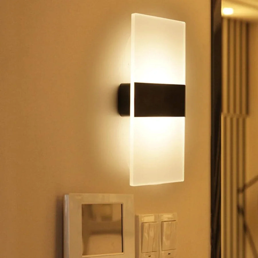 Arc and Rectangular Motion Sensor Wall Light