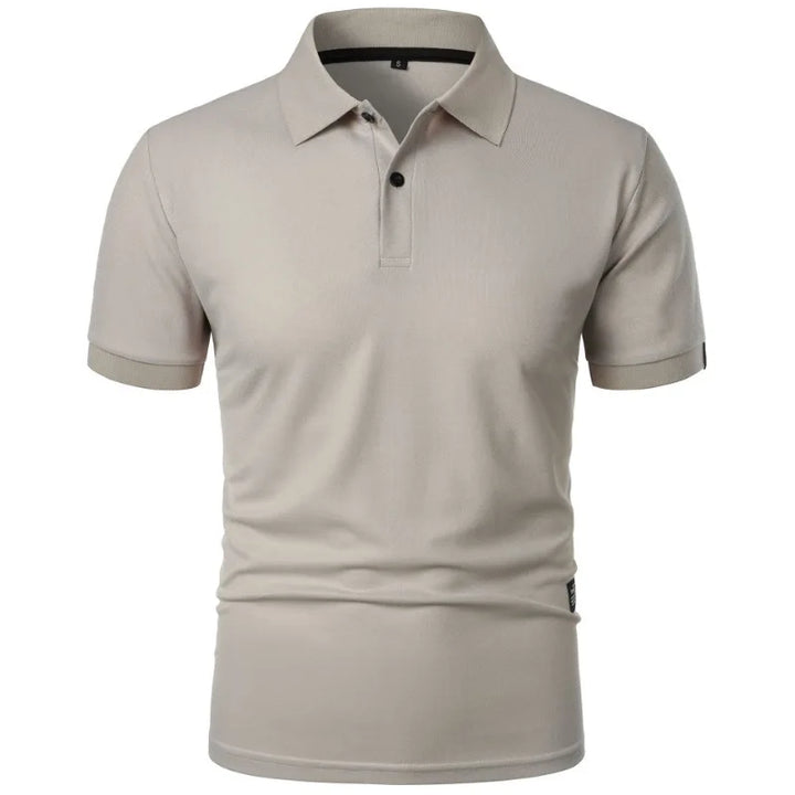 Men's Short-Sleeve Plain Summer Polo Shirt – image 9