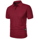Men's Short-Sleeve Plain Summer Polo Shirt – image 2