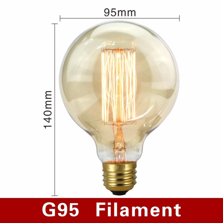 Vintage Filament E27 Light Bulbs