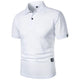 Men's Short-Sleeve Plain Summer Polo Shirt – image 3