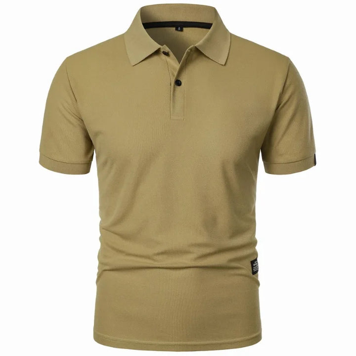 Men's Short-Sleeve Plain Summer Polo Shirt – image 7
