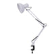 Modern Minimalist Retractable Long Arm Clip Iron ABS 1-Light Table Lamp in White