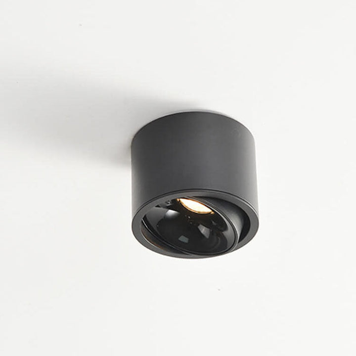 Modern Minimalist Aluminum Round Spotlight Adjustable LED Flush Mount Ceiling Light For Living Room