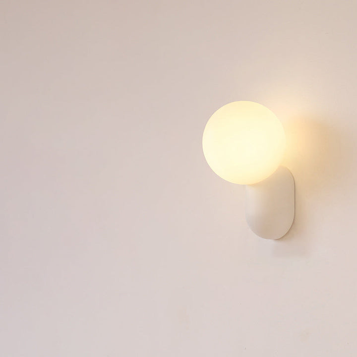 Modern Glass Globe Wall Light