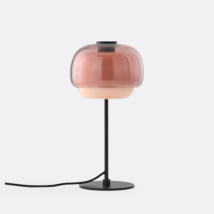 Sanae Modern Retro Double-Dome Colored Glass Table Lamp