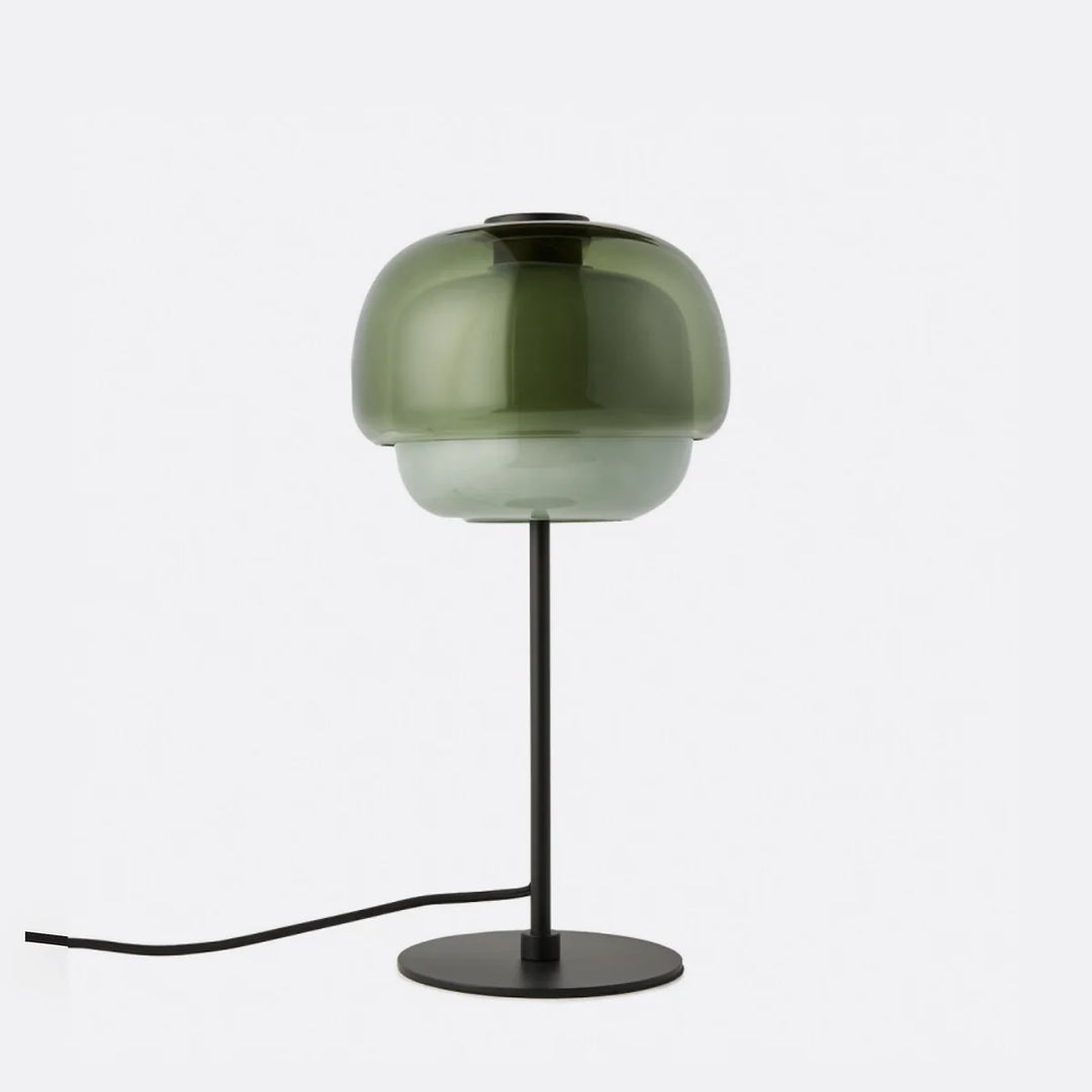 Sanae Modern Retro Double-Dome Colored Glass Table Lamp