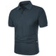 Men's Short-Sleeve Plain Summer Polo Shirt – image 4
