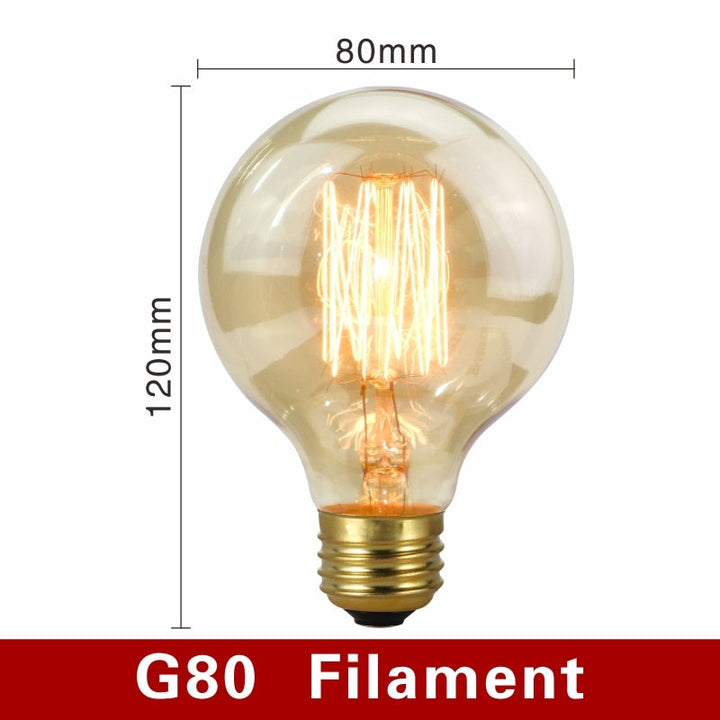 Vintage Filament E27 Light Bulbs