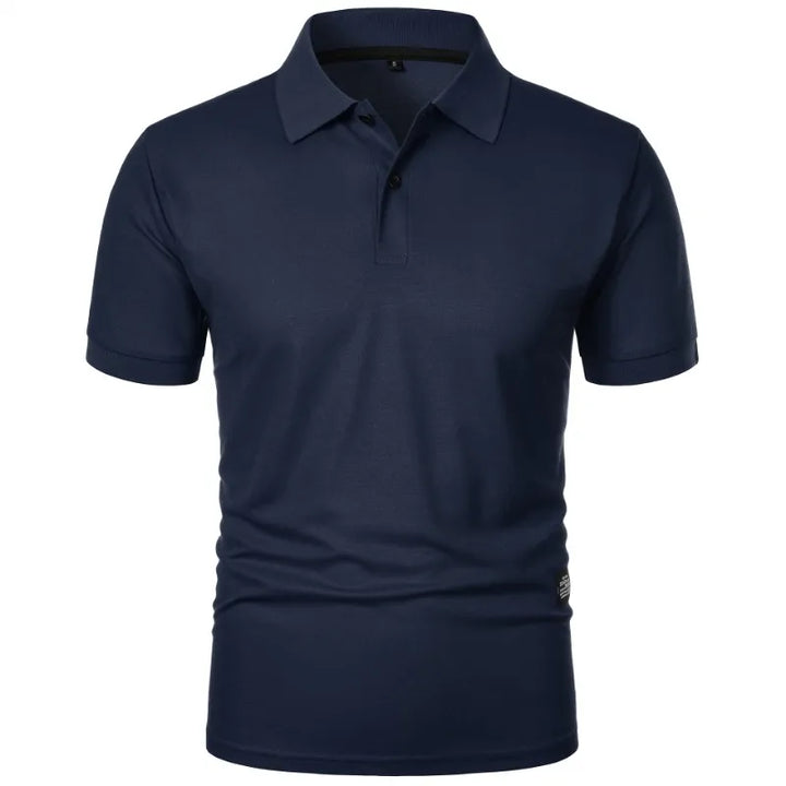 Men's Short-Sleeve Plain Summer Polo Shirt – image 10