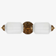 Vintage Art Deco Milk Glass Eloise Vanity Light Fixture