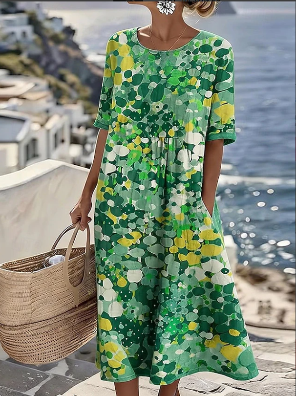 Women's Floral Boho Maxi Summer Dress – image 1