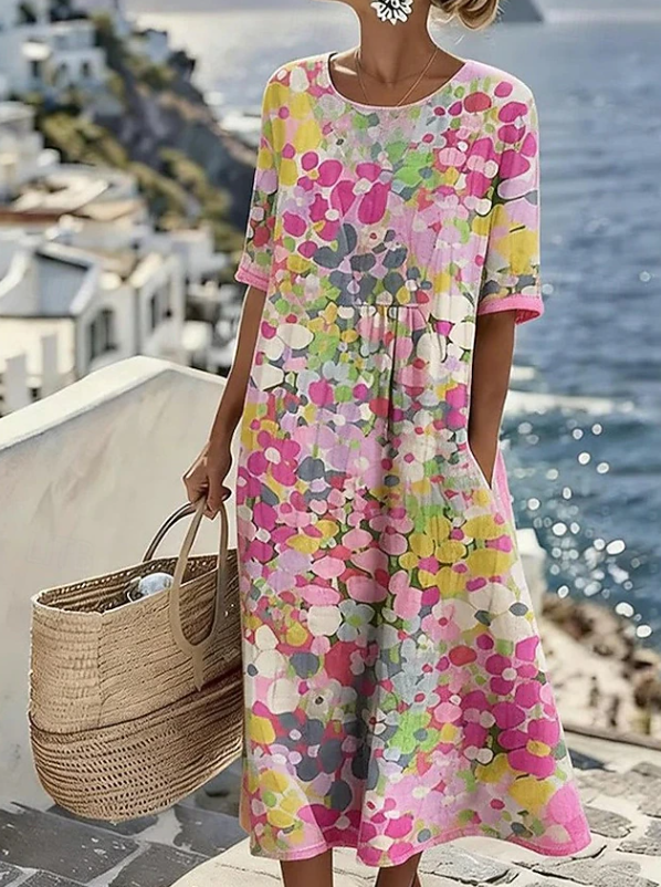 Women's Floral Boho Maxi Summer Dress – image 6