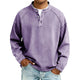 Men's Long-Sleeve Henley Summer Shirt – image 2