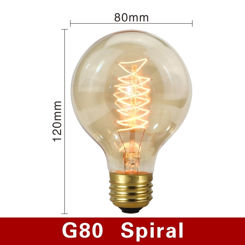Vintage Filament E27 Light Bulbs