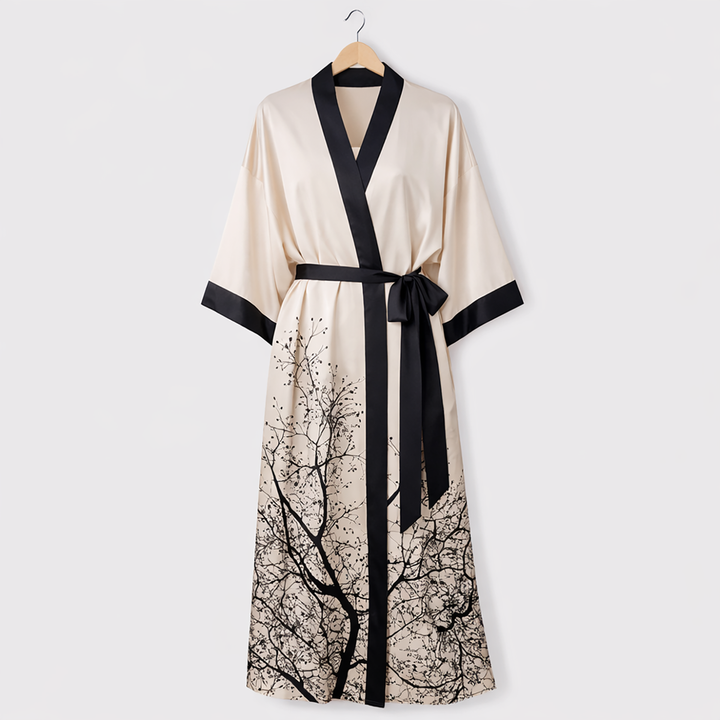 Women Satin Kimono Robe image 6