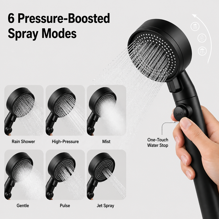 High Pressure Handheld Shower Head image 5