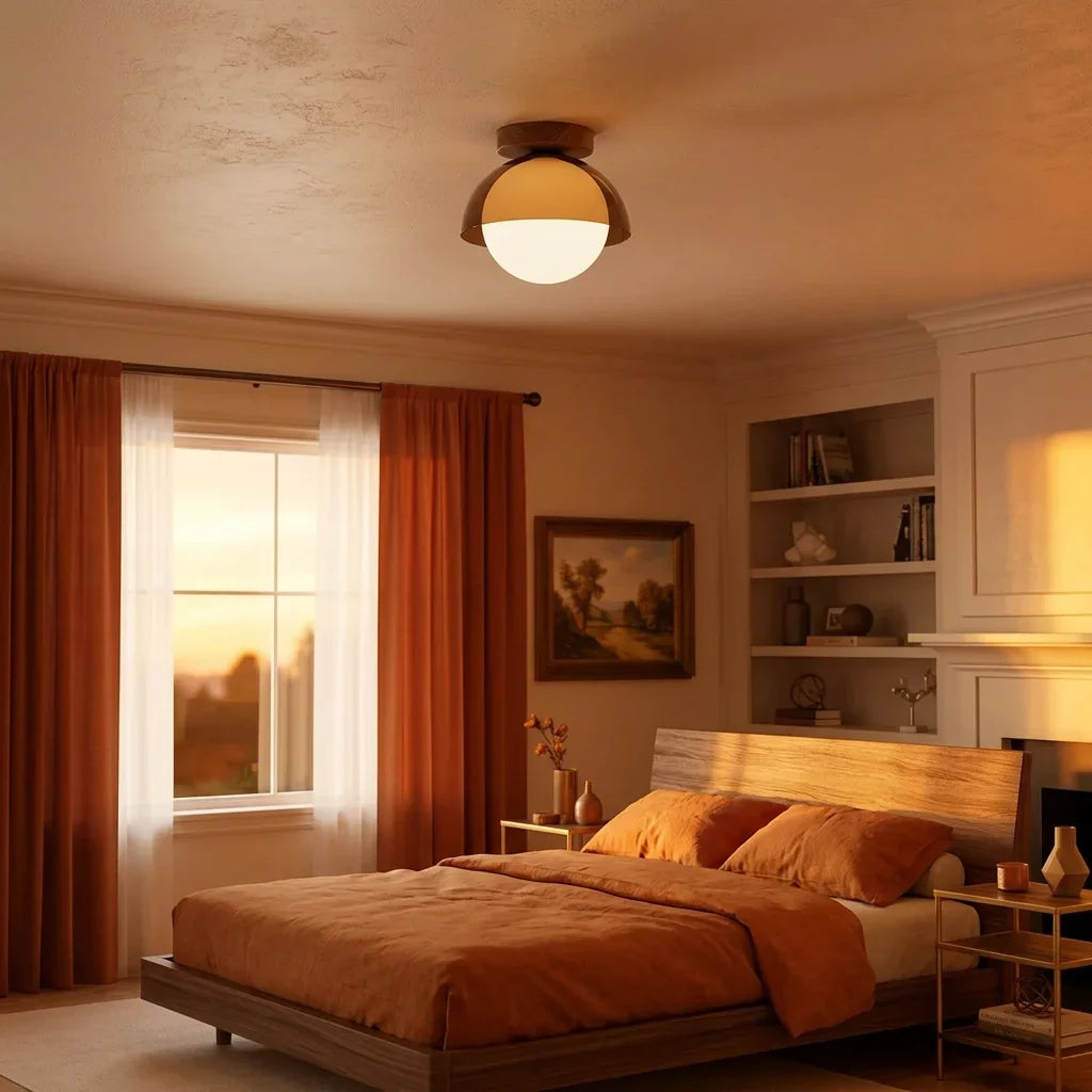 Skadi Bauhaus Vintage Acrylic Ceiling Light