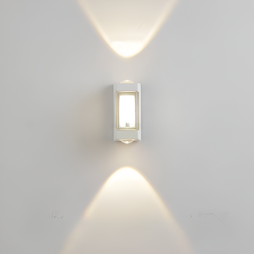 Nordic Minimalist Acrylic Rectangular Outdoor Wall Light LED Up-Down