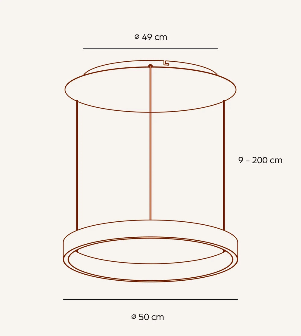Sol Dimmable Metal Pendant Light – image 2