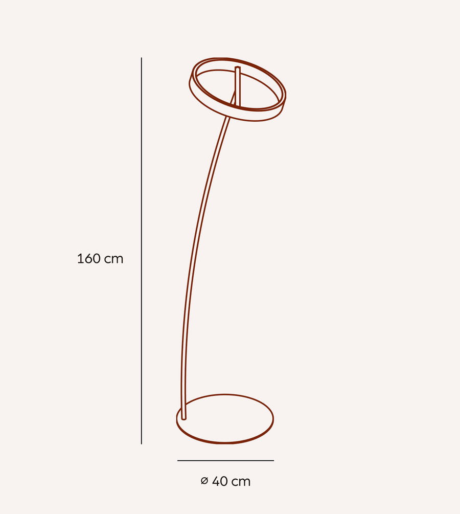 Sola Dimmable Aluminium Floor Lamp, view 2