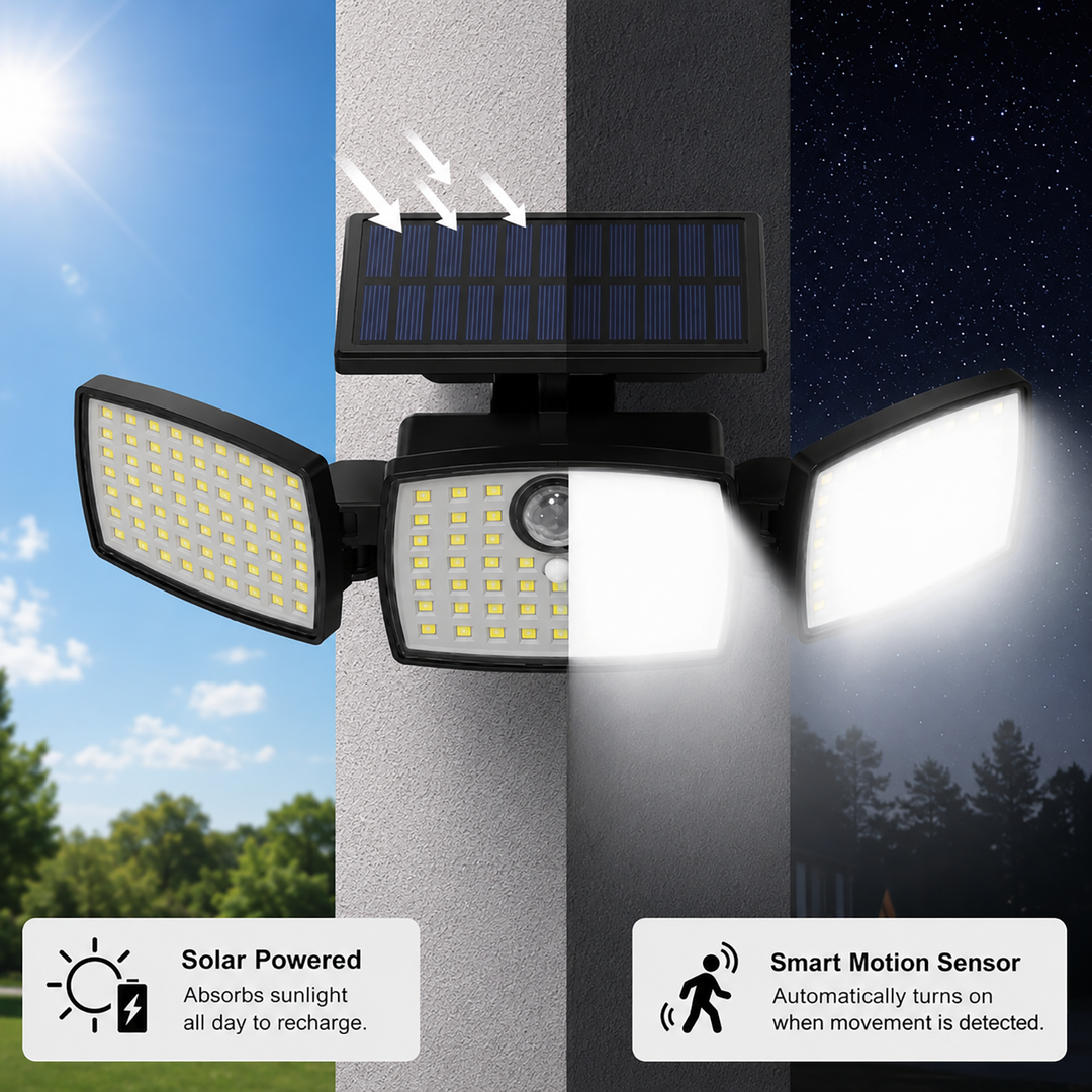 Solar Motion Sensor Lights Outdoor image 7