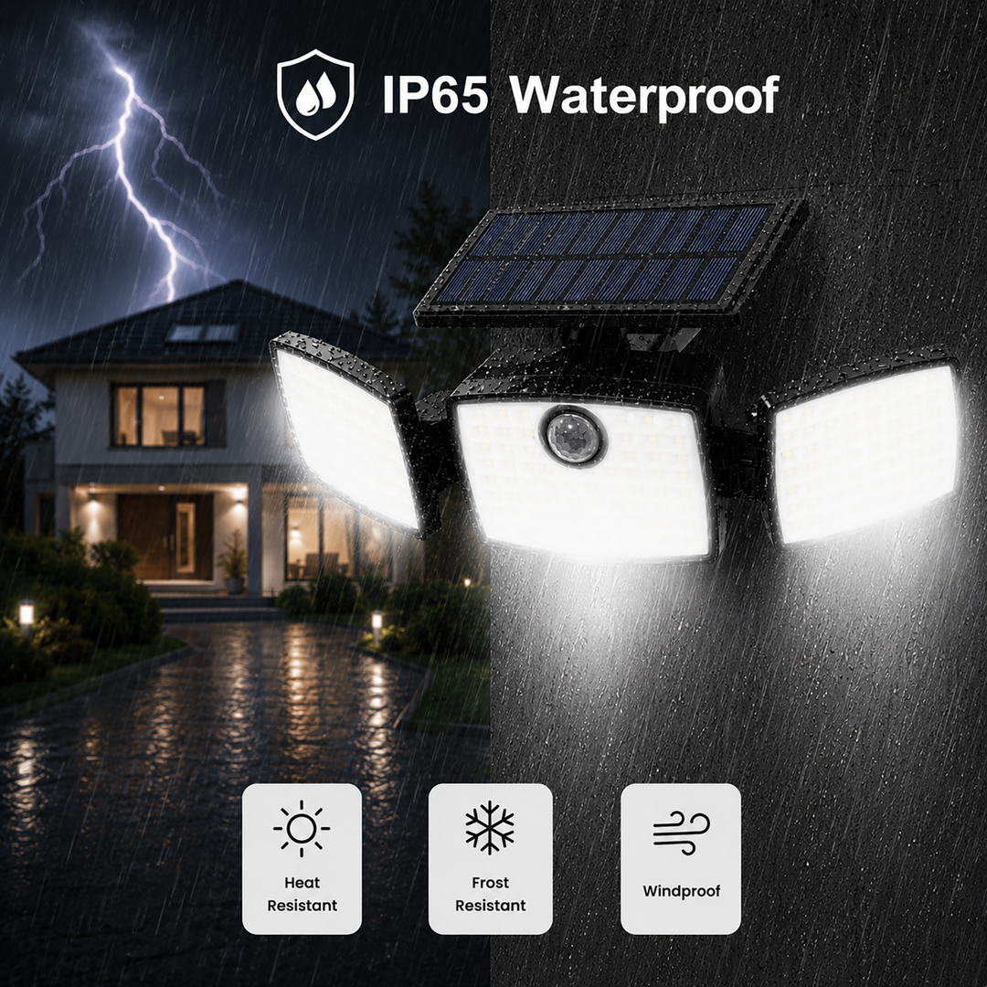 Solar Motion Sensor Lights Outdoor image 4