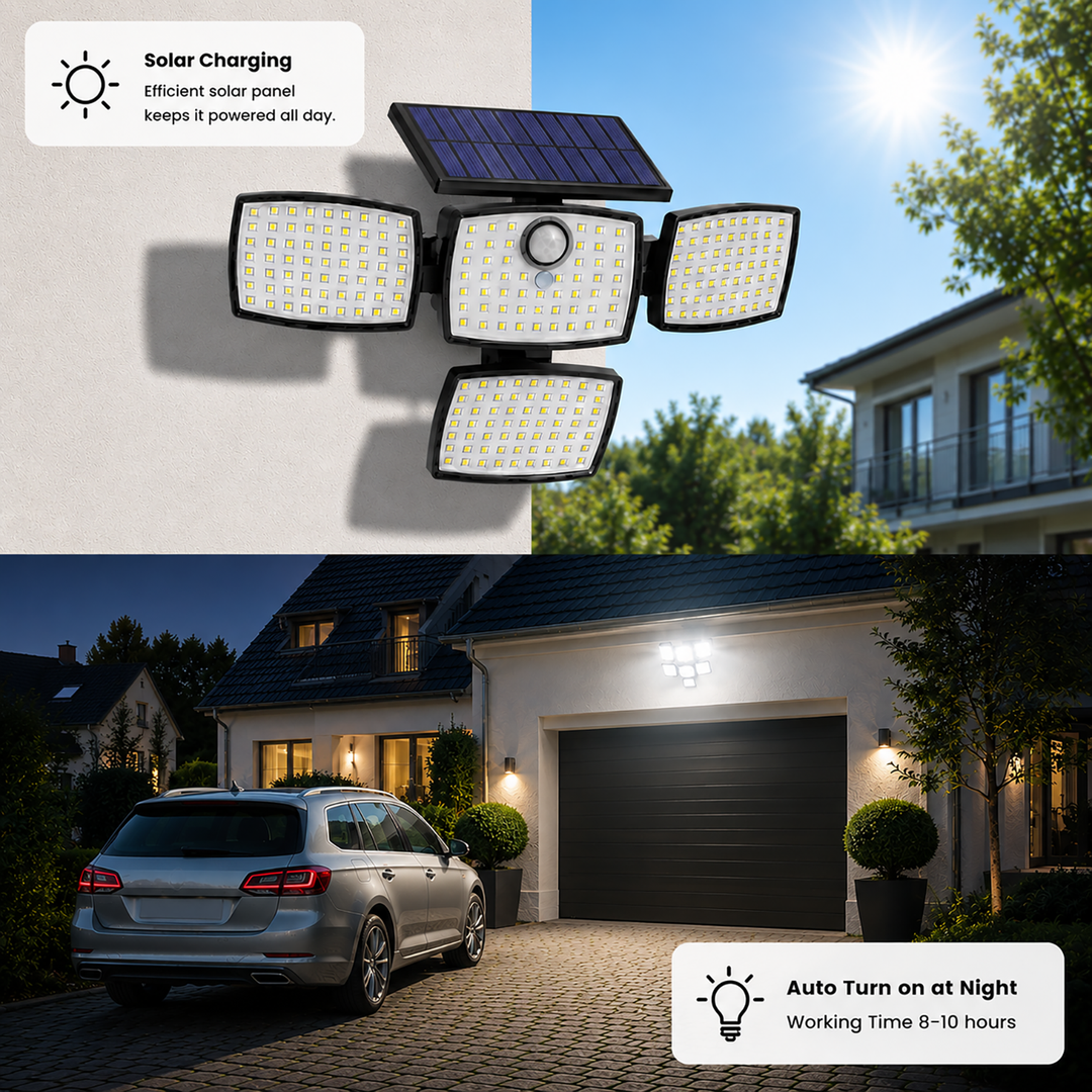 Solar Motion Sensor Lights Outdoor image 5