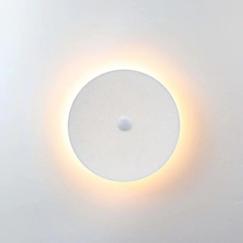 Halo Disc Outdoor Wall Light | Round or Square, Optional Sensor