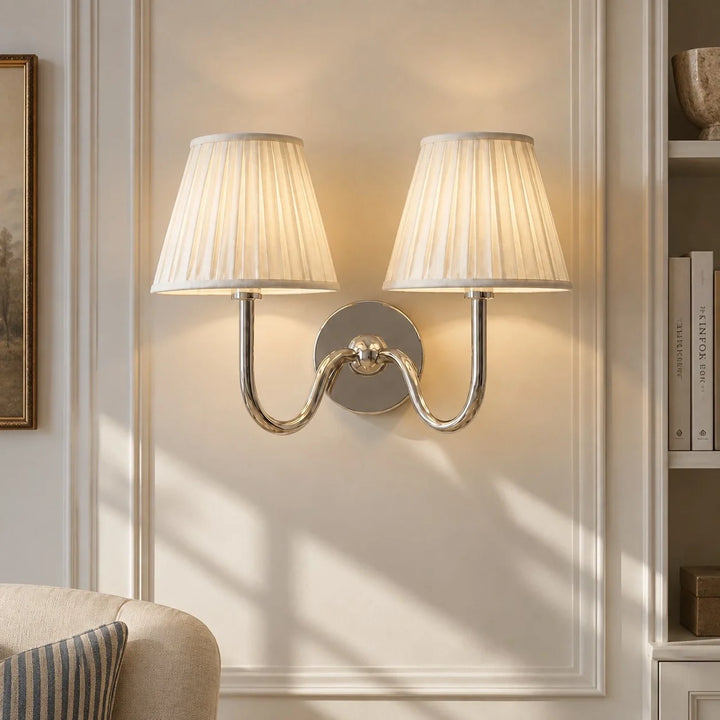 Tansy Classic Traditional Pleated Shade Wall Sconce
