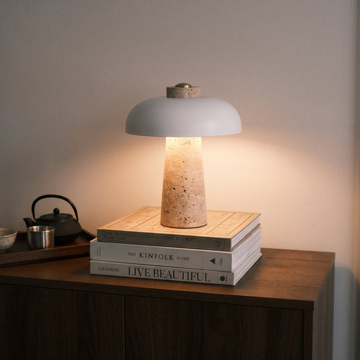 Travertine Designer Table Lamp